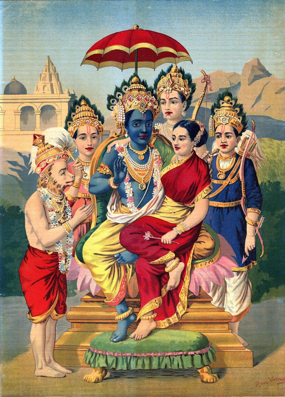 श्रीराम — एक पारंपरिक भक्ति चित्र